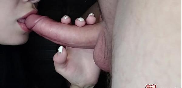  Brunette Gives Sensual Blowjob With Cum In Mouth